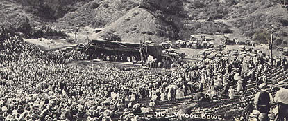 The Hollywood Bowl Sound Stage in 1923
