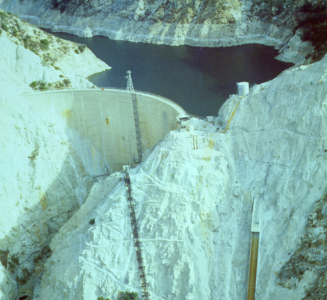 Aerial View of Pacoima Dam